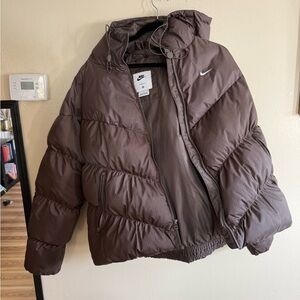 Nike Stormfit Brown Puffer Jacket